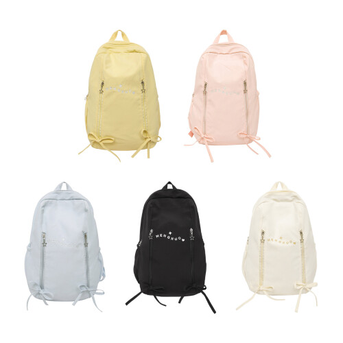 Stylish College Backpack Water Resistant Nylon Multiple-Pink S 1