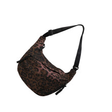 Trendy Leopard Pattern Shoulder Bag Lightweight-Coffee