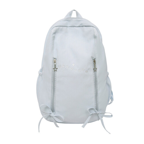 Spacious Multi Compartment School Bag For Teenagers-Blue S