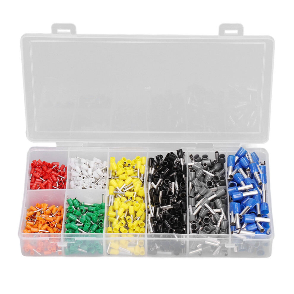 1000Pcs Wire Ferrules & Crimping Terminals Kit Brass Pp Insulated Cz0100939 7901358018194
