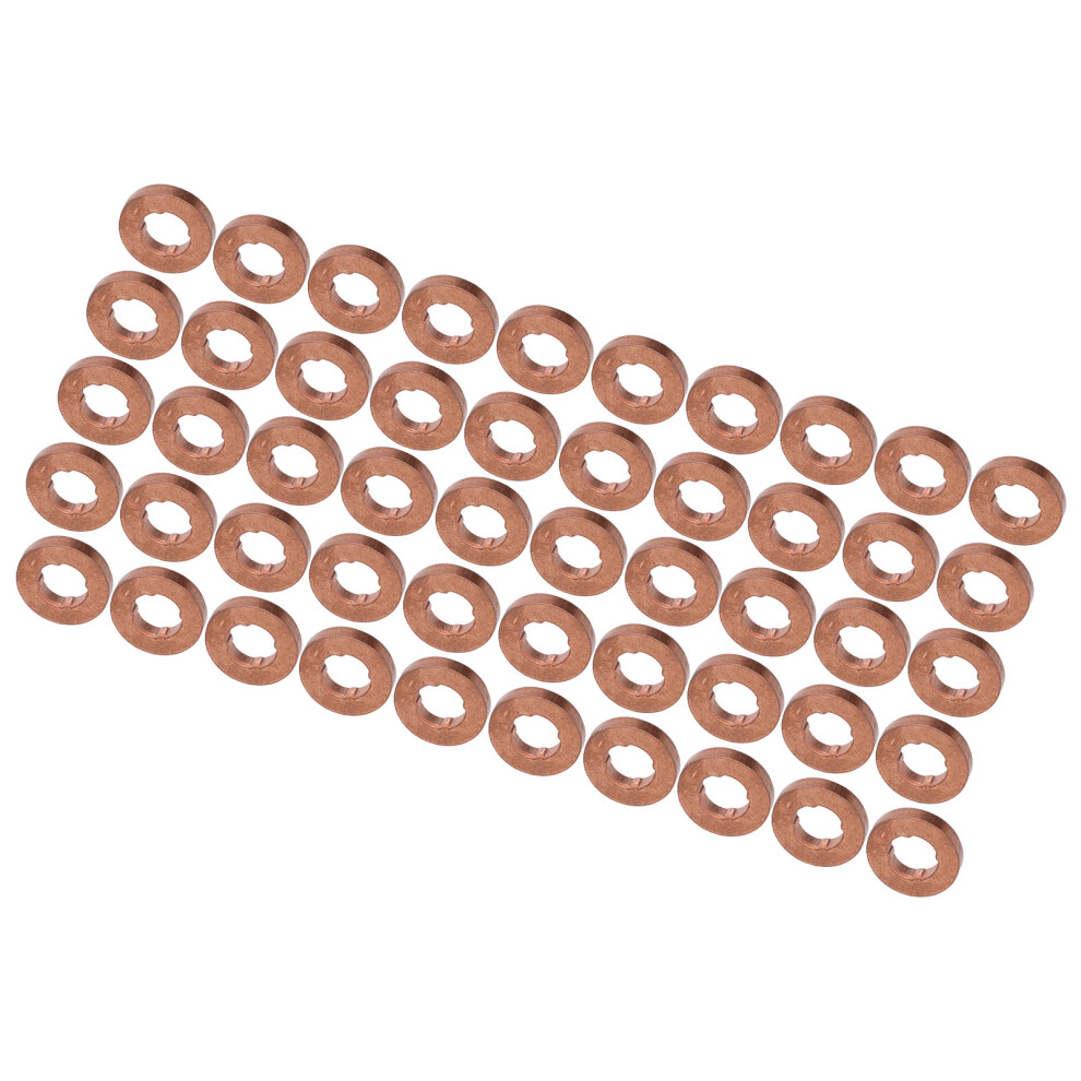 50Pcs Copper Washer Kit For Injector Nozzle Gasket, 15Mm Outer 5021358018269