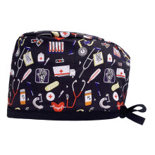 Nurse Scrub Hat for Doctor Surgical Hat Breathable Round-24015