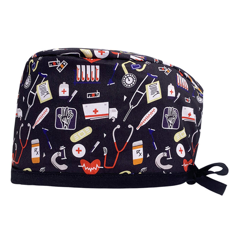 Nurse Scrub Hat For Doctor Surgical Hat Breathable Round-24015 7704000109055