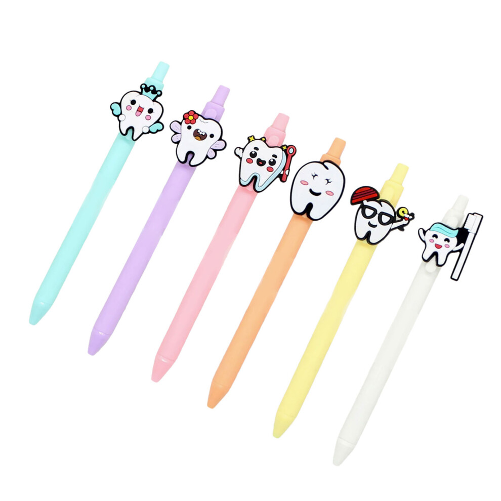 6Pcs Nurse Themed Retractable Ballpoint Pen-B color series