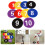 Numbered Floor Spots Markers Soccer Flat Sign Discs-Green 3