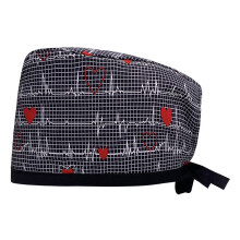 Sanitary Hat Print Surgeon Hat for Medicals Care Adjust-24012