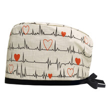 Sanitary Hat Print Surgeon Hat for Medicals Care Adjust-24011
