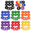 Numbered Floor Spots Markers Soccer Flat Sign Discs-Yellow 2