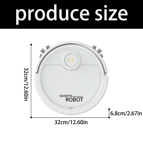 Aspirateur Robot multifonctionnel alimenté par USB, corps-Blanc 2
