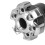 2PCS CNC Aluminium Alloy Fork Frame Sliders for Motorcycles Silver Universal 12