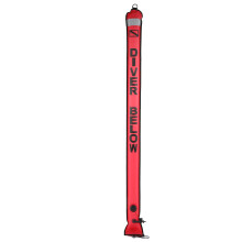 Tauch-Sicherheitsmarkierungsboje 180x15cm, aufblasbare Signalröhre in Orange Rot