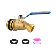 3/4inch Brass Faucet Ball Valves Garden Hose Adapter Water