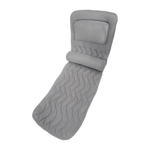 Breathable Meshes Bathtubs Cushion With Adjustable-grey