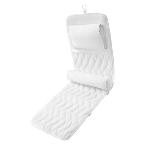 Universals Bathtubs Comfortable Pillow Back Neck Support-White