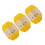 3 Rolls Elastic Braiding Thread Knitting Polyester-Light Yellow 1
