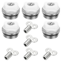 5Pcs 1/2inch Metal Bleed Valves Male Thread Manual Radiator Air