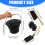 Galvanized Irons Fireplaces Tool Set Heat Resistant Bucket 4