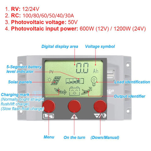 Solar Powering Controllers 30amp to 100A MPPT Charging-40A 1