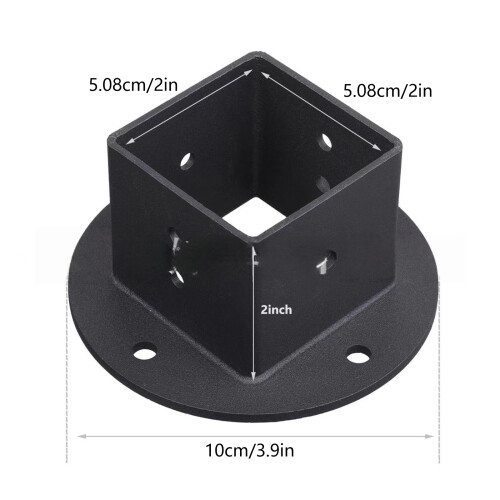 Upgrades Square Base Mounting Brackets for Reinforced Fence 2