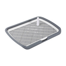 Dog Potty Toilet Mesh Tray For Indoor Use, Pee Pad Holder, Gray, Puppy Training