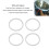 4 Stück/Packung Elastomer-Dichtungsringe, 5