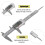 Digital Plastic Vernier Caliper Large LCD Screen Differential Measurement Tool 3
