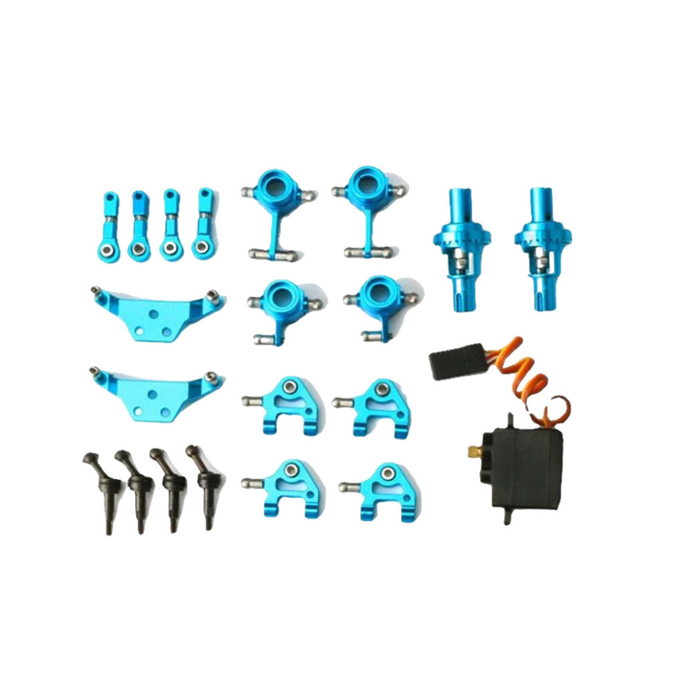 (Blue) RC Car Upper Bottom Rocker Arm Set Vehicle Steering Cup Kit Automotive-image-OPC-PMRBNHR-NEW
