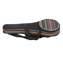 Mandolin Bag Lightweight Cotton Ethnic Design with Adjustable Shoulder Strap