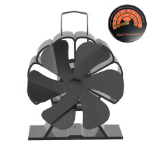 Aluminium houten haarden ventilator 6 aluminium blad voor