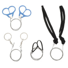 4pcs Stainless Steel Portable Rope Saw Survival Chain Saws For Outdoor Camping Gear Compact Rope Saw Kit