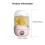Draadloze wasmachine Draagbare oplaadbare mini-wasmachine-Wit 4
