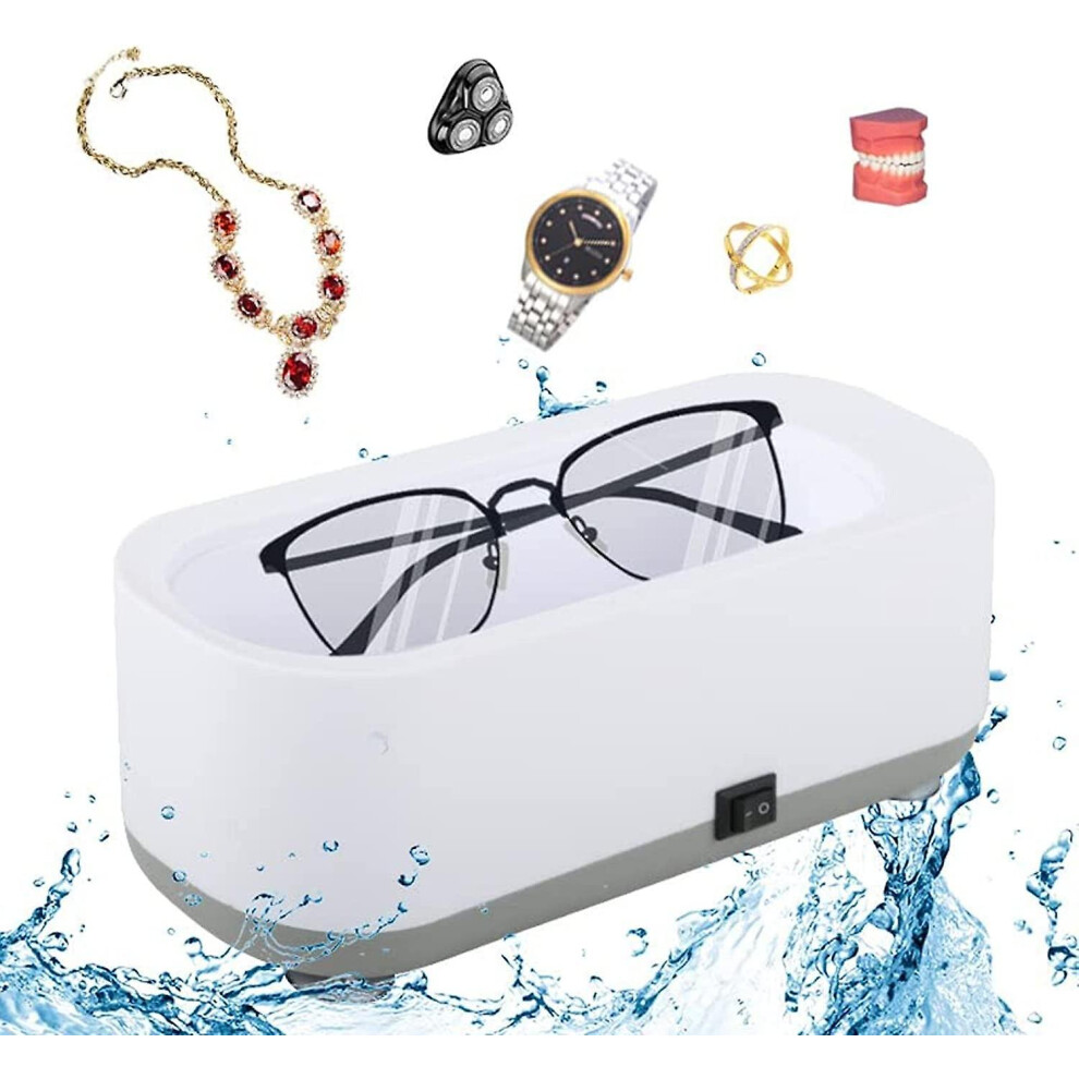 Kikidex (As Show, One Size) Ultrasonic Cleaner, Ultrasonic Cleaning Device, Ultrasonic Bath Jewelry Cleaning Machine For Glasses