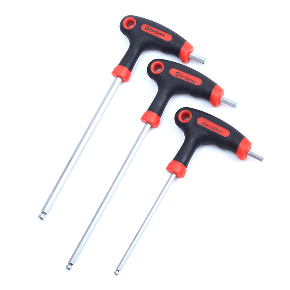 3Pcs T-Handle Grip Screwdriver Hexagon Wrench Driver Tool Crank Repair-image-OPC-PMRBWNJ-NEW