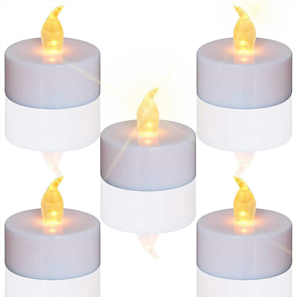 Kikidex (As Show, One Size) Tea S,Led Candles Flickering Flameless Candles, 24-Pack Realistic Battery Operated Fake Candle Light