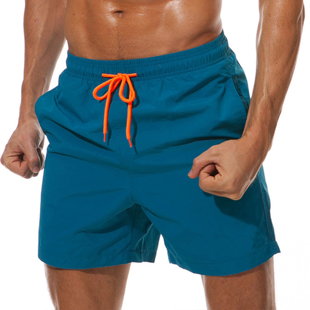 (Blue, XL) Men Beach Shorts Quick Dry Trousers Sports Pants Sweatpants-image-OPC-PMRCDRC-NEW