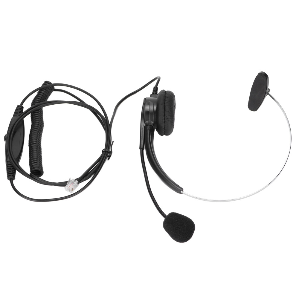 Noise Reduction Wired Headset For Call Centers Rj9 Mono Headset With Microphone 8701358024671