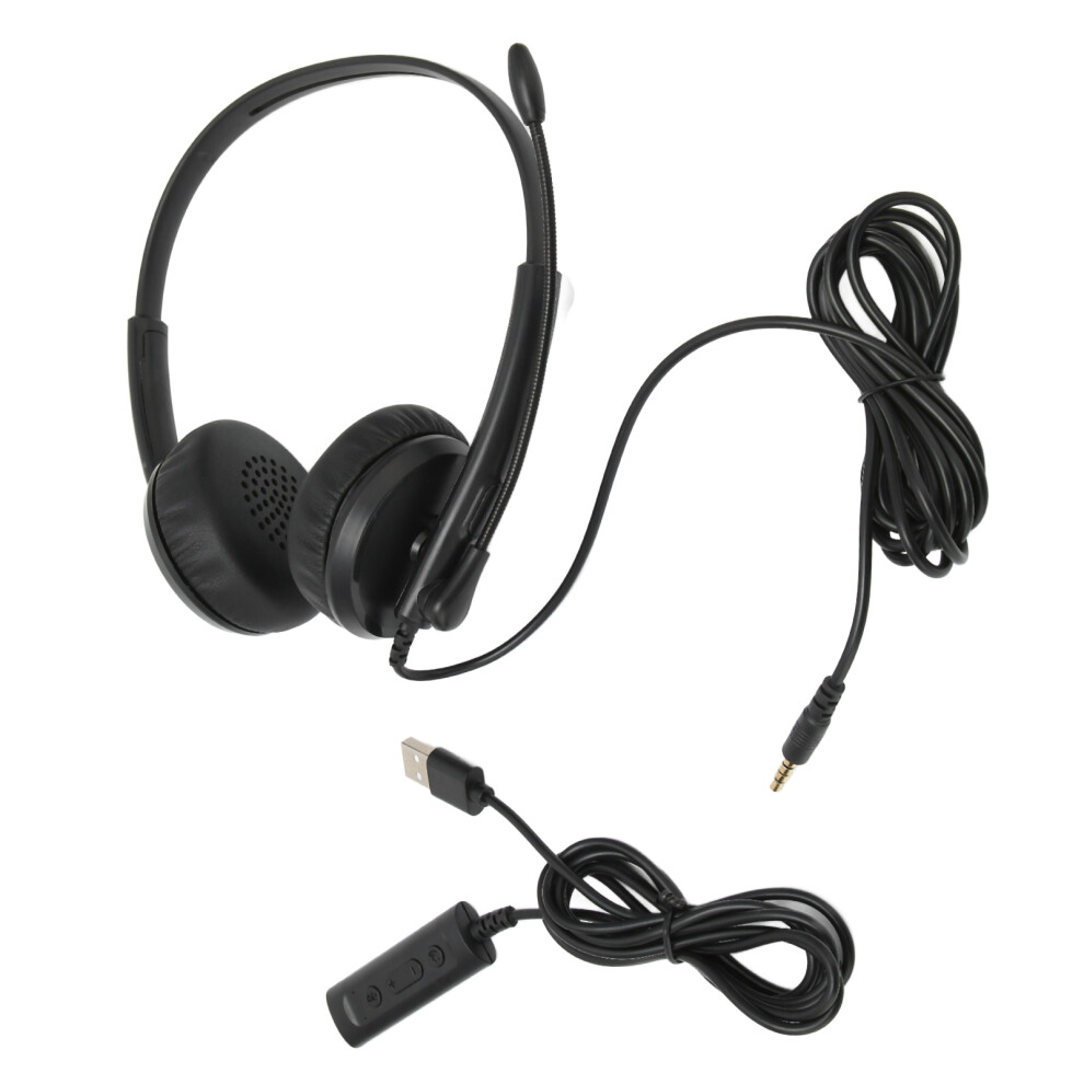 Xd1000 Usb Headset With Noise Reduction Mic, 3.5Mm, 1.9M Cord 5091358024669