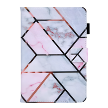 Étui pour iPad Mini 6 (2021) 8,3" avec emplacement pour cartes Rose et blanc