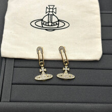 (Gold pin earrings) Saturn pearl necklace for women, brooch, three-dimensional planet neck chain, sweater chain, collarbone chain