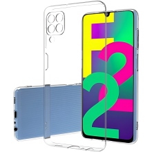 Schutzhülle für Samsung Galaxy F22 Transparent Anti-Rutsch