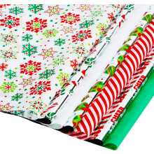 Papier Cadeau pour Emballage Cadeaux Noël 50x50cm 150 Pièces