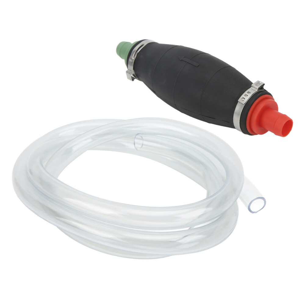 Hand Siphon Pump With 2M Hose 16Mm/0.63In For Fuel Water Transfer Vehicles 5041358025807