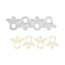 Moule à ailes angéliques en Silicone Flexible, pour décoration