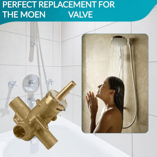 Adaptateur de douche en laiton à sorties multiples, avec 2