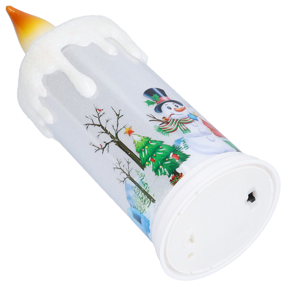 Christmas Flameless LED Candle Light Santa Decor 23.5cm Warm Glow-image-OPC-PMRCHQV-NEW