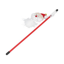 Lustiges Katzen-Stick-Spielzeug 30,5 cm ABS Interaktiver Weihnachtsmann-Zauberstab