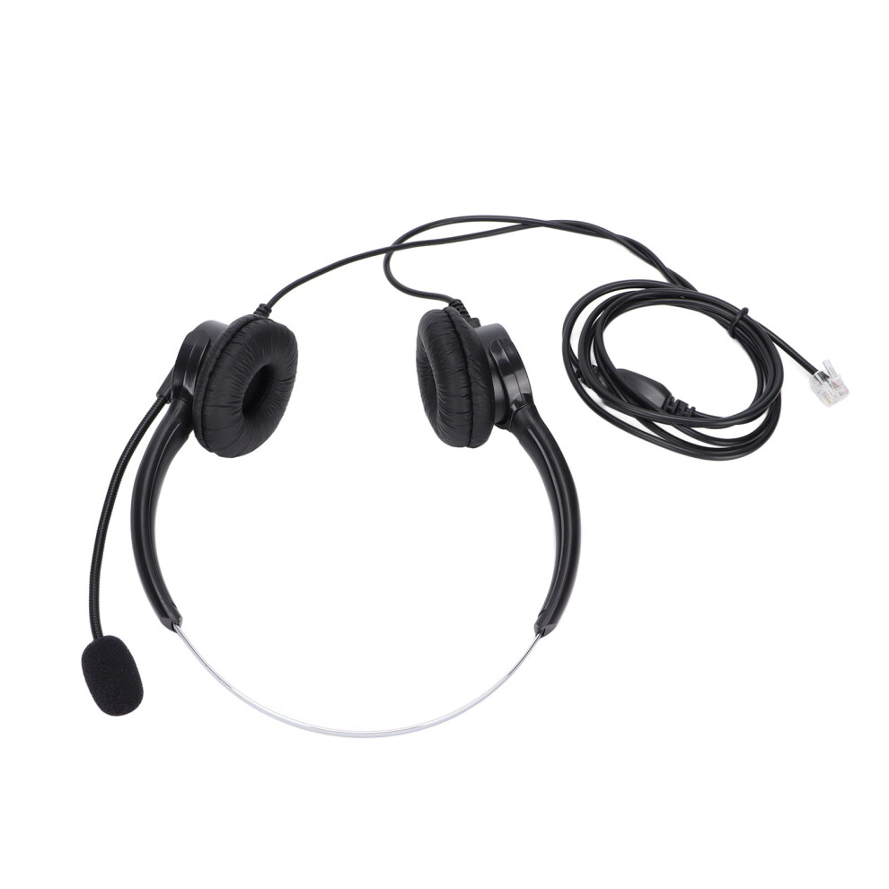 Rj9 Binaural Phone Headset With Noise Cancelling Mic, 1.6M Cord 7901358029930
