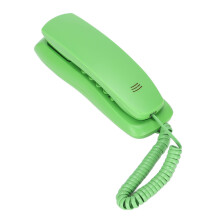KXT628 Telefono cablato da parete verde per ufficio e albergo, con funzioni di Pausa e Richiamata