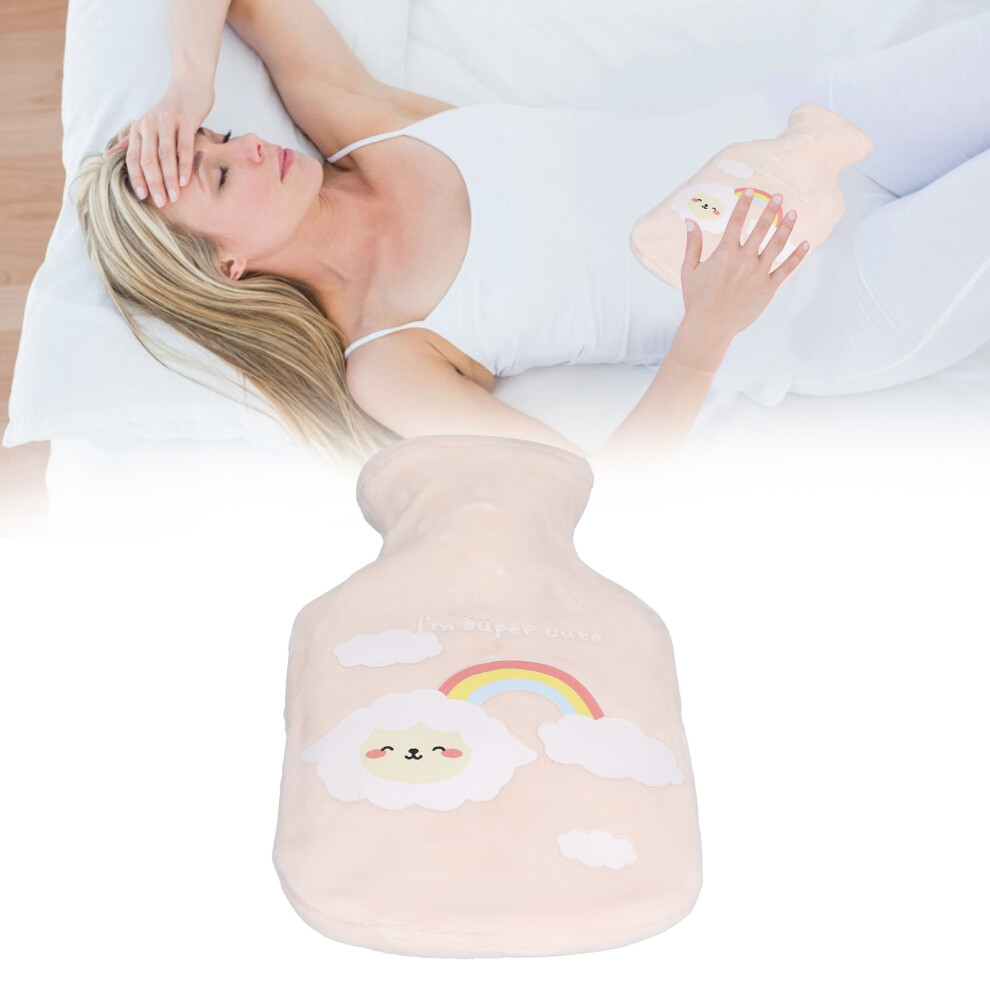 350ml Rubber Hot Water Bottle - Easy Use, Safe Stopper for Home & Office