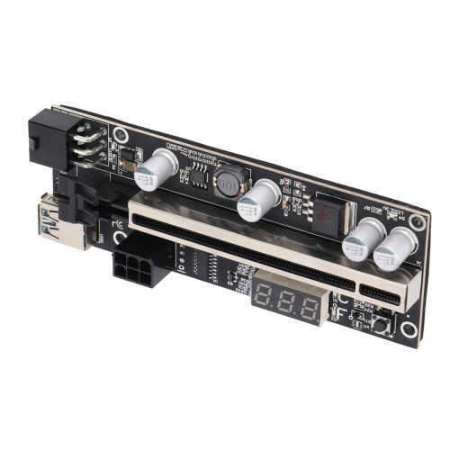 Carte riser PCIe avec affichage de température et câble 1x-16x 2